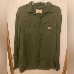 Denim & Supply Ralph Lauren Army Green Shirt L